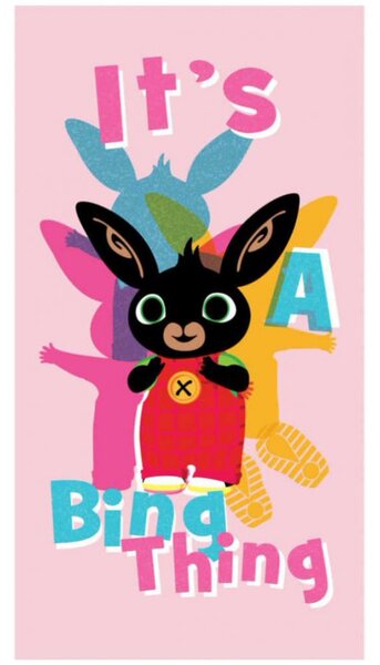 Detská plážová osuška Zajačik Bing - motív It's Bing Thing - 100% bavlna - 70 x 140 cm