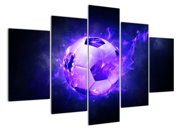 Horiace futbalová lopta - obraz (Obraz 150x105cm)