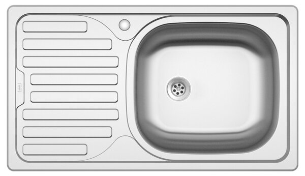 Nerezový drez Sinks CLASSIC 760 M matný pravý
