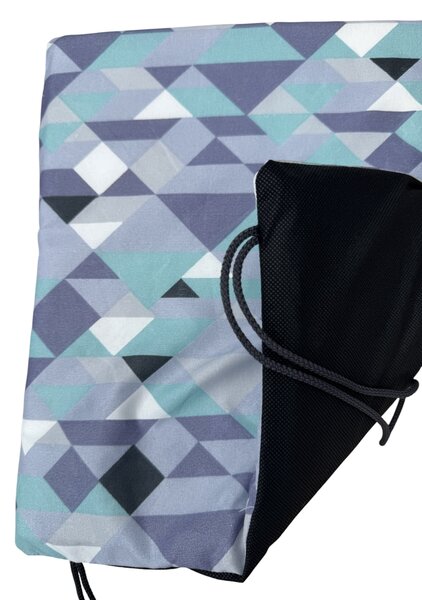 Podložka na stoličku tenká - Modrá mozaika