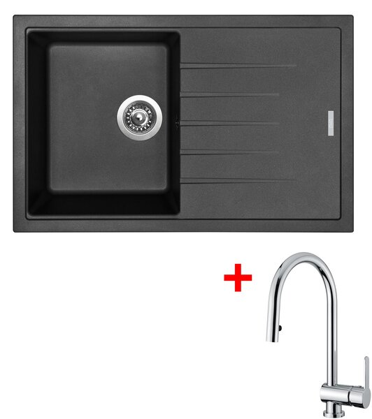 Set Sinks BEST 780 Metalblack + MIX P chróm