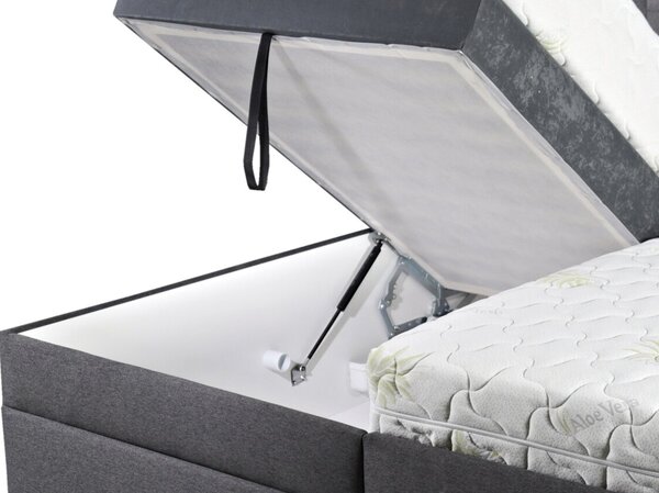 Americká posteľ boxspring PALLADIO 200x200cm, s úložným priestorom