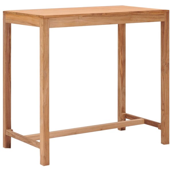 Záhradný barový stôl 110x60x105 cm teakový masív
