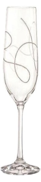Bohemia Crystal Pohár na šampanské String 190ml (set po 2 ks)