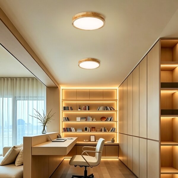 Brilagi - LED stropné svietidlo WOODLINE LED/24W/230V 3000/4000/6000K, v dekore dub, priemer 30 cm