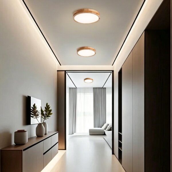 Brilagi - LED stropné svietidlo WOODLINE LED/24W/230V 3000/4000/6000K, v dekore dub, priemer 30 cm