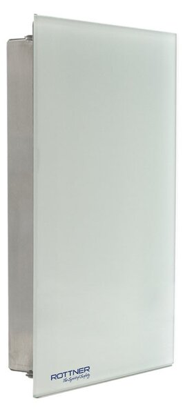 Skrinka na kľúče KEY GLASS, na 8 kľúčov, biela
