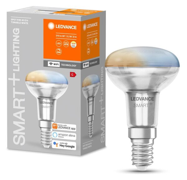 LED Stmievateľná žiarovka SMART+ R50 E14/3,3W/230V 2700-6500K Wi-Fi - Ledvance