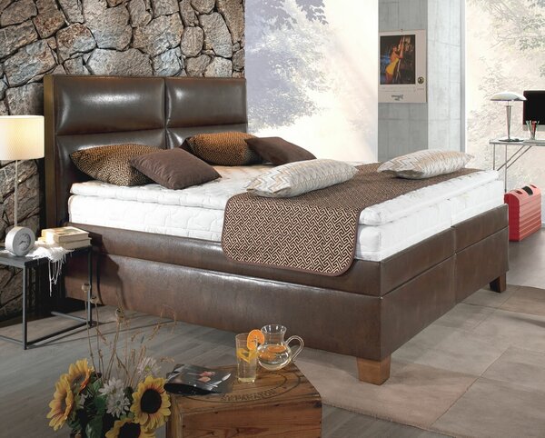 Americká posteľ boxspring LUIGI, s úložným priestorom