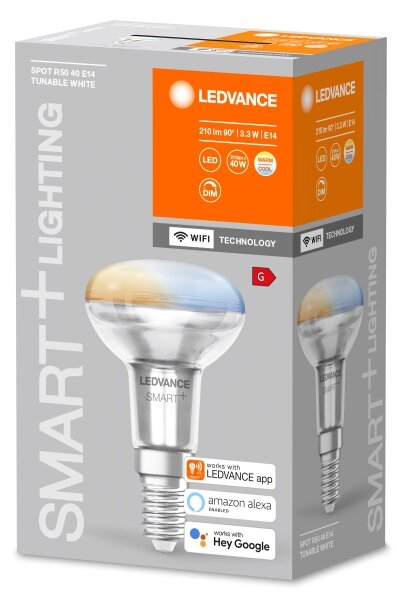 LED Stmievateľná žiarovka SMART+ R50 E14/3,3W/230V 2700-6500K Wi-Fi - Ledvance