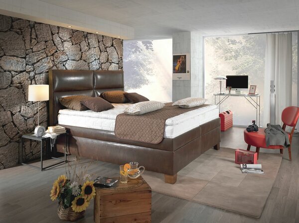 Americká posteľ boxspring LUIGI, s úložným priestorom