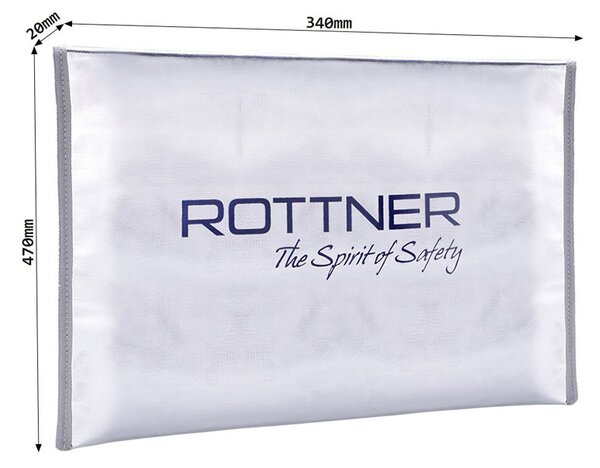 Ohňovzdorný vak FIRE BAG DIN A3 na uloženie dokumentov v trezore, 470 x 340 x 20 mm