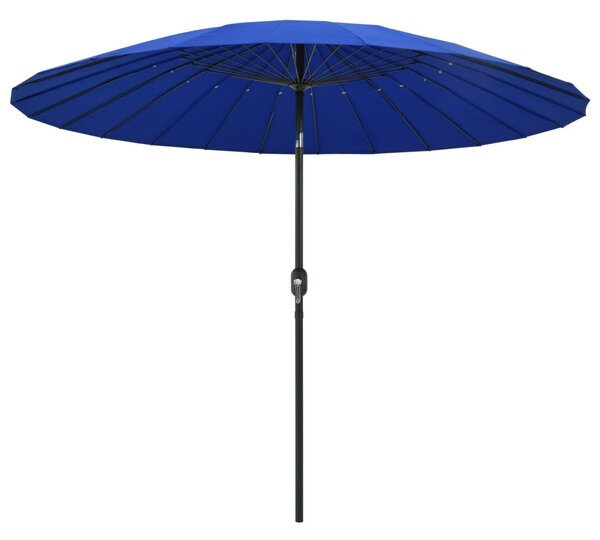Vonkajší slnečník s hliníkovou tyčou 270 cm, azúrovo modrý
