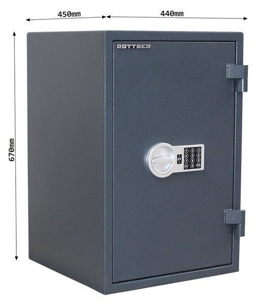 Ohňovzdorný nábytkový trezor FIRE HERO 65 EL, 670 x 440 x 450 mm, elektronický zámok