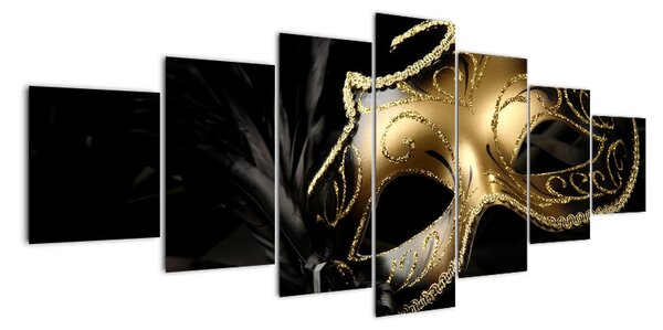 Karnevalová maska ??- moderný obraz (Obraz 210x100cm)