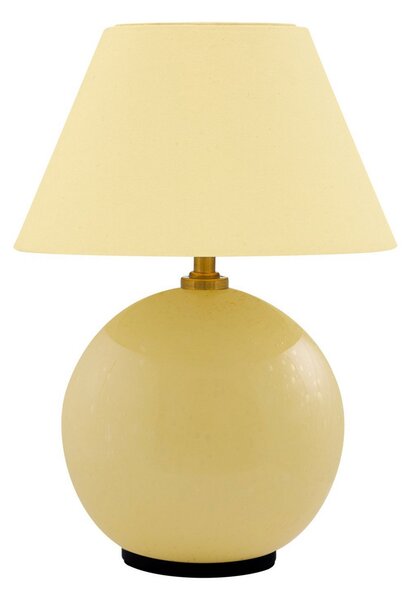 Stolové Lampa Globen Lighting, IRIS, stmievateľné, Žltá, Obývacia izba, Tkanina / Textil