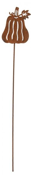 Rustikálny hrdzavý zápich tekvice - 7*1*40 cm - Clayre & Eef