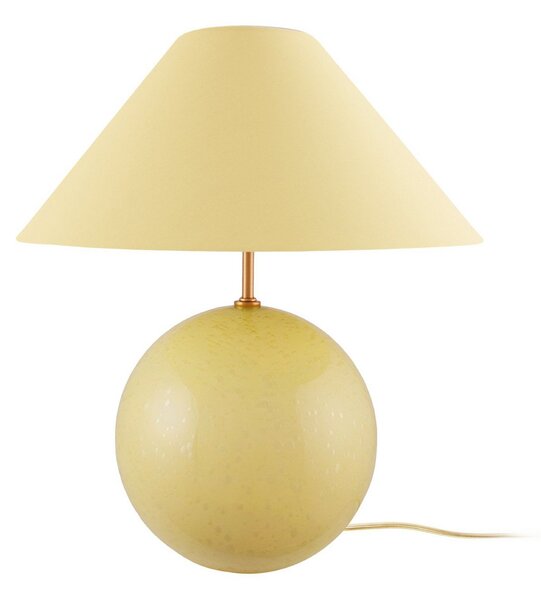 Stolové Lampa Globen Lighting, IRIS, Žltá, Obývacia izba, Tkanina / Textil, Vintage