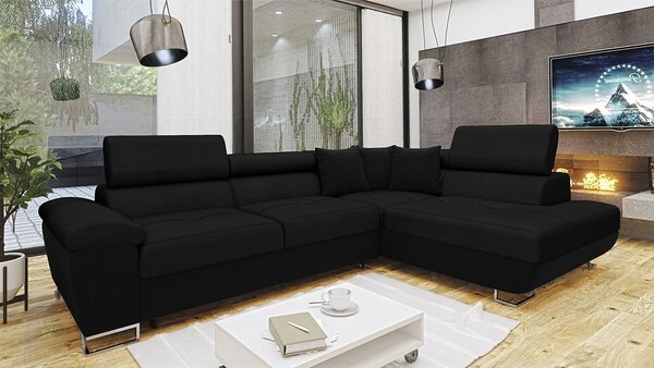 Mirjan24 Rohová sedačka Alvin, Dostupné poťahy: Muna 14 + Uttario Velvet 2980 + Muna 14, Strana: pravá 5903211145858