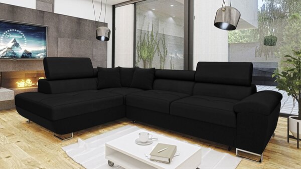 Mirjan24 Rohová sedačka Alvin, Dostupné poťahy: Muna 14 + Uttario Velvet 2980 + Muna 14, Strana: ľavá 5903211145865