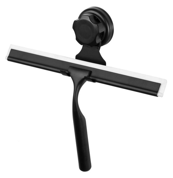 Čierna samodržiaca nástenná stierka na sklo s držiakom Compactor Bestlock Black Double Hook Squeegee