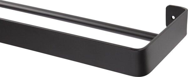Nástenný vešiak na uteráky HANDY 60x12,5 cm, čierny