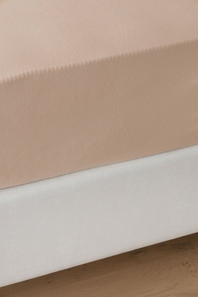 Prestieradlo Hnědé INTERLOCK Jersey interlock 90-100 x 200-220/35