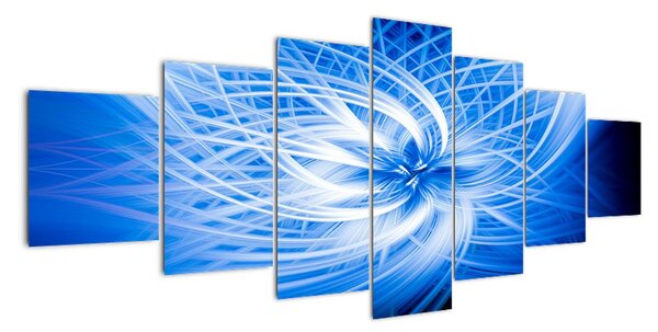 Modrý moderný obraz (Obraz 210x100cm)