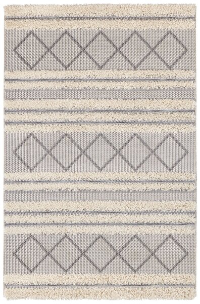 Mujkoberec Original Kusový koberec Olivia 103782 Creme, Grey - 77x150 cm