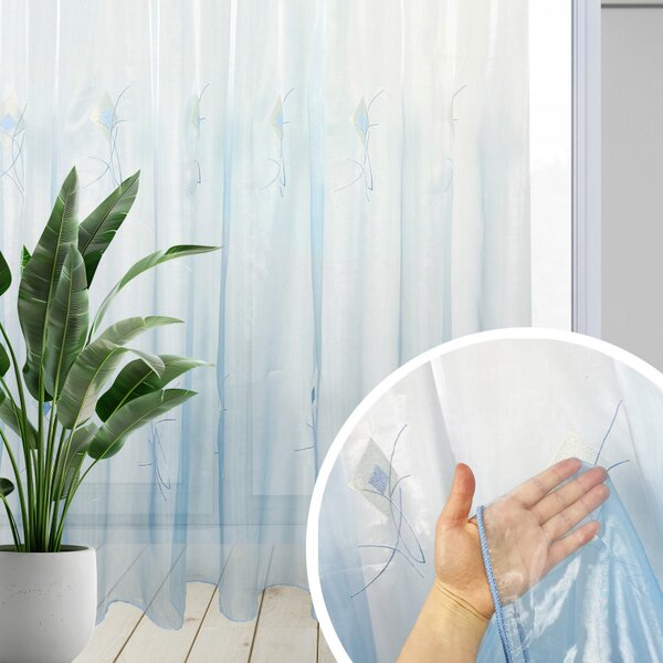 Organza látka/platno GLORIA 129-108 modrá