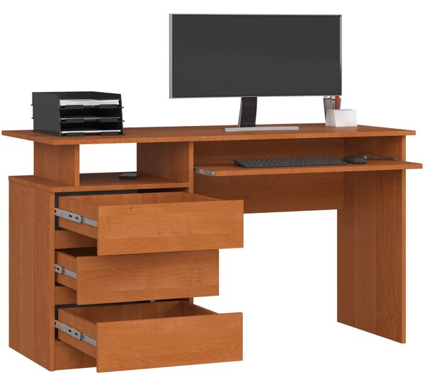 Ak furniture Volně stojící psací stůl CLP 135 cm olše