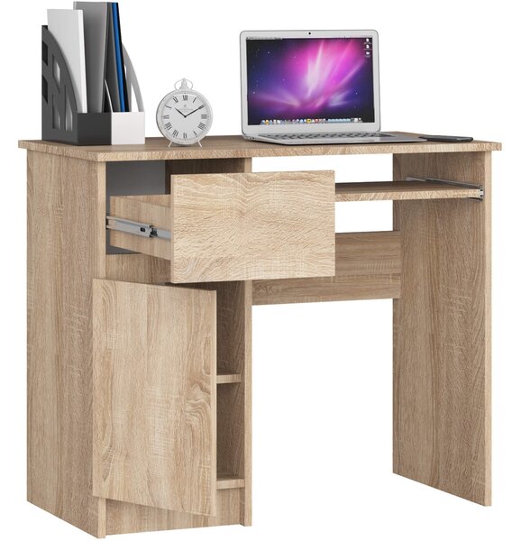 Ak furniture Psací stůl PIKSEL 90 cm dub sonoma ľavý