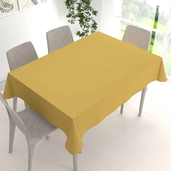 Biante Dekoračný obdĺžnikový obrus Rongo RG-098 Horčicový 100x140 cm
