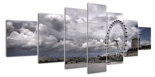 Londýnske oko (London eye) - obraz (Obraz 210x100cm)