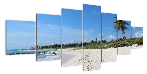 Exotická pláž - obraz (Obraz 210x100cm)