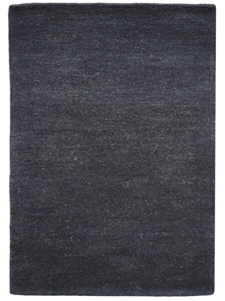 Asra , Ručne všívaný kusový koberec wool čierna, 60x110, čierna, obývacia izba