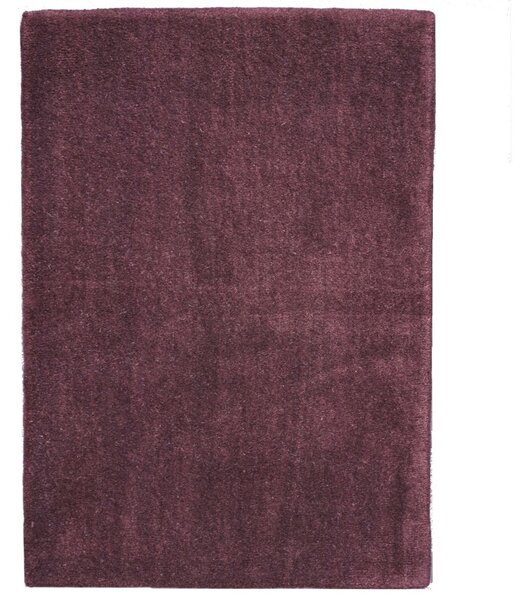 Asra , Ručne všívaný kusový koberec wool tm. fialová, 60x110, fialová, obývacia izba