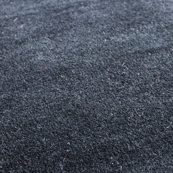 Asra , Ručne všívaný kusový koberec wool čierna, 60x110, čierna, obývacia izba