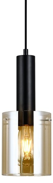 Italux PND-5581-1-BK+AMB Sardo | 40W E27