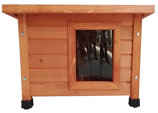 @Pet @Pet @Pet Vonkajší domček pre mačky 57x45x43 cm, drevo, hnedý
