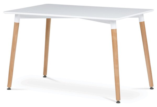 Jedálenský stôl DT-304 biely / naturálny