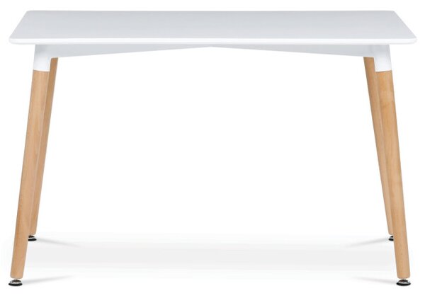 Jedálenský stôl DT-304 biely / naturálny