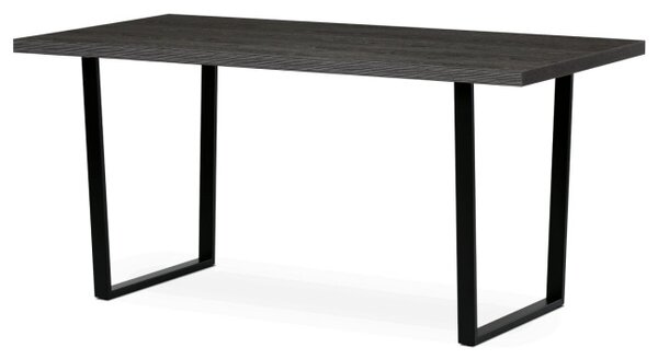 Jedálenský stôl HT-R5216 sivý dub / čierny