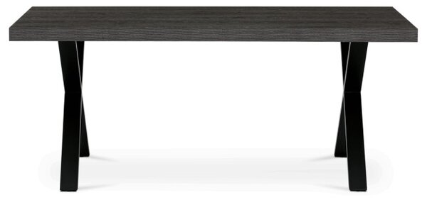 Jedálenský stôl HT-R5316 sivý dub / čierny