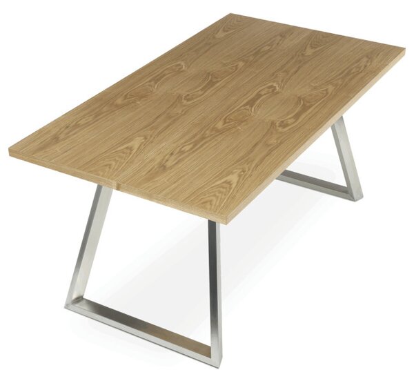 Jedálenský stôl HT-W1515 dub / strieborný