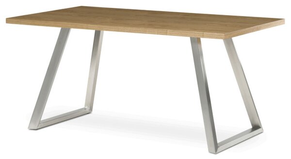 Jedálenský stôl HT-W1515 dub / strieborný