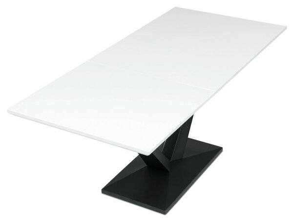 Jedálenský rozkladací stôl HT-W1630 biely / čierny