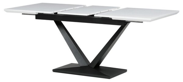 Jedálenský rozkladací stôl HT-W1630 biely / čierny