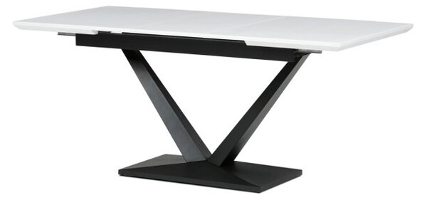 Jedálenský rozkladací stôl HT-W1630 biely / čierny