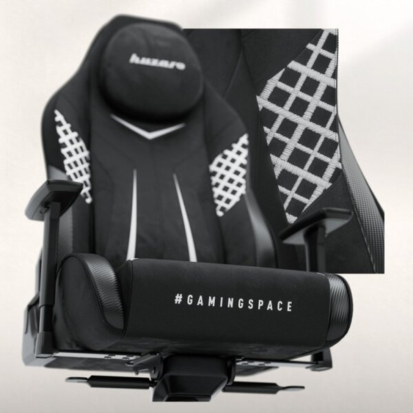 Zamatová herná stolička Force 8.3 Carbon Black